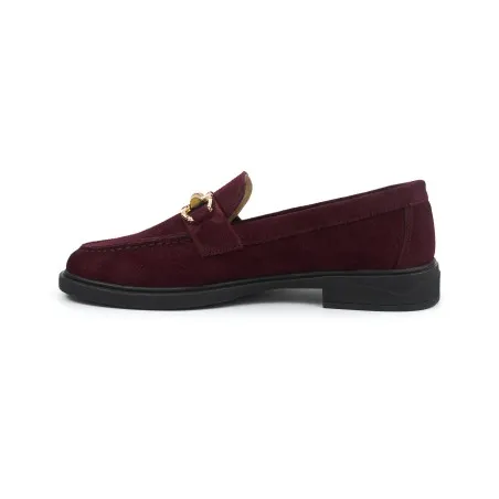 Mocassin Femme MAKEBA  COLLEGE / DAIM ROUGE - MAKEBA