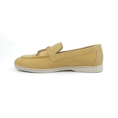 Mocassin Femme MAKEBA  PIANA / DAIM BEIGE - MAKEBA