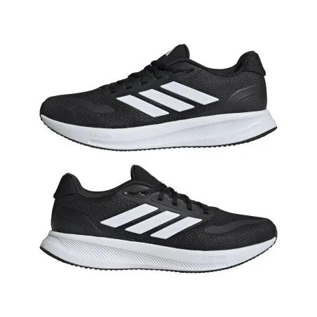 Adidas Runfalcon 5 Wide 'Black White' - IE0552 - ADIDAS