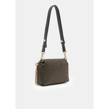 Sac LIU JO LaPuffy à bandoulière AF5269 -J4638 D6299 nero/steel petit format - LIU.JO