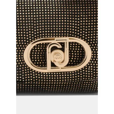 Sac LIU JO LaPuffy à bandoulière AF5269 -J4638 D6299 nero/steel petit format - LIU.JO