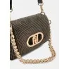 Sac LIU JO LaPuffy à bandoulière AF5269 -J4638 D6299 nero/steel petit format - LIU.JO