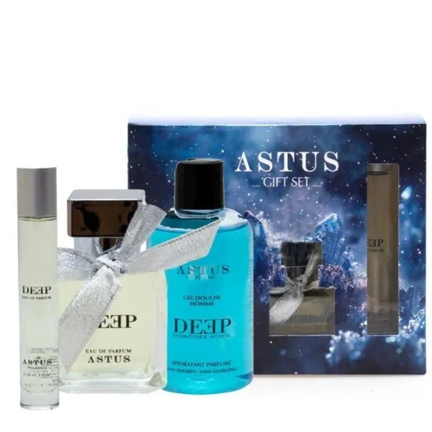 Coffret Parfum Astus Deep Homme Edp50 +30ml+Gel douche - ASTUS