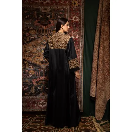Kaftan Jumana C Noir - Tresors de mimi