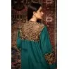 Kaftan Jumana Vert - Tresors de mimi