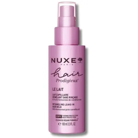 Lait Cheveux NUXE  HAIR PRODUGIEUX - LE LAIT DEMELANT SANS RINCAGE 100ML - NUXE