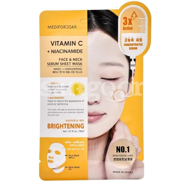 DERMEDIC  MASQUE VISAGE TISSU VITAMINE C - DERMEDIC