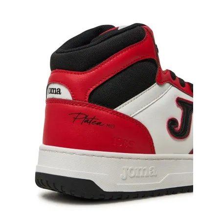 Basket JOMA C.platea mid homme 2406 blanc rouge - JOMA