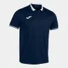 Polo manches courtes homme Championship VI bleu marine blanc - JOMA
