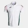 Polo manches courtes homme Montreal blanc vert - JOMA