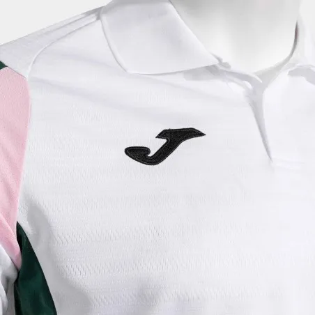 Polo manches courtes homme Montreal blanc vert - JOMA
