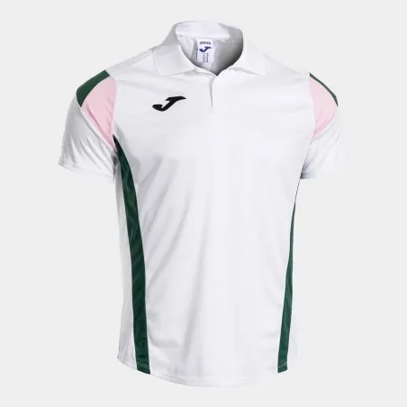 Polo manches courtes homme Montreal blanc vert - JOMA