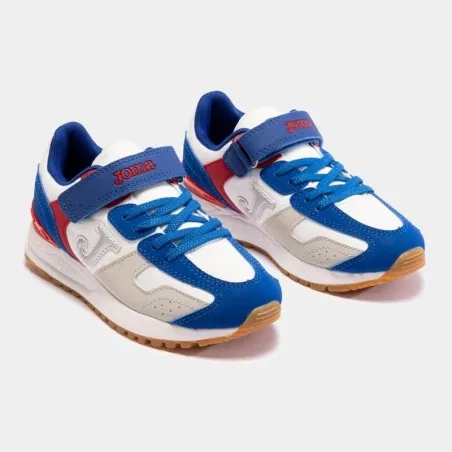 Basket Casual Enfant JOMA 1986 JR 2302 BLANC ROYAL - JOMA