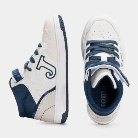Basket Casual Enfant JOMA BERRY JR 2503 BLANC MARINE BLEU - JOMA