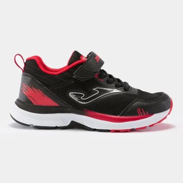 Basket Casual Enfant JOMA FAST JR 2101 NOIR ROUGE - JOMA