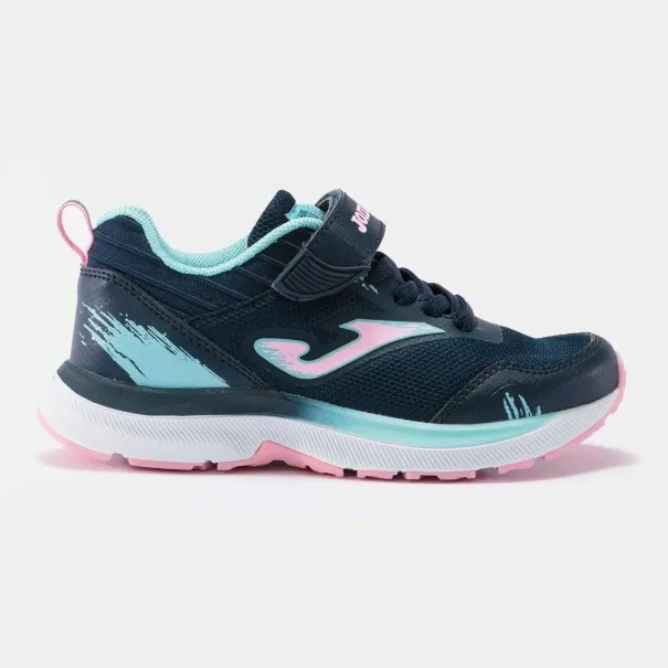 Basket Casual Enfant JOMA FAST JR 2143 BLEU CIEL MARINE - JOMA