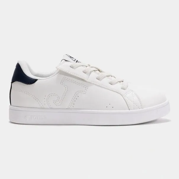 Basket Casual Enfant JOMA OASIS JR 2502 BLANC MARINE BLEU - JOMA
