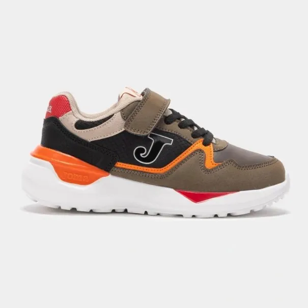 Basket Casual Enfant JOMA J.3080 JR 2501 NOIR ORANGE - JOMA