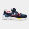 Basket Casual Enfant JOMA J.3080 JR 2503 BLEU MARINE ROUGE - JOMA