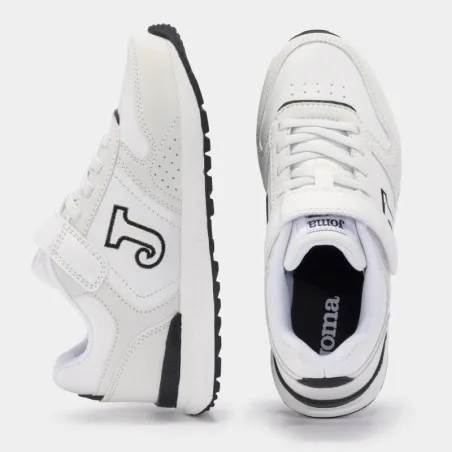 Basket Casual Enfant JOMA TORNADO JR 2433 NOIR BLANC - JOMA