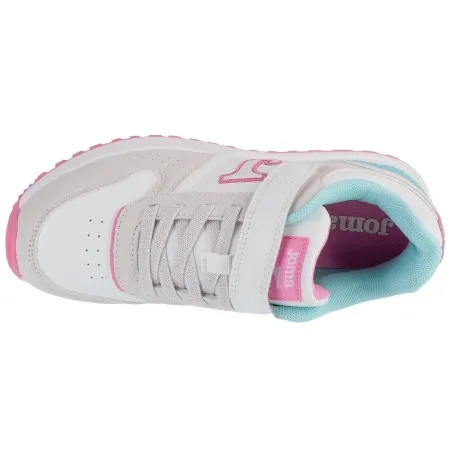 Basket Casual Enfant JOMA TORNADO JR 2432 BLANC ROSE - JOMA