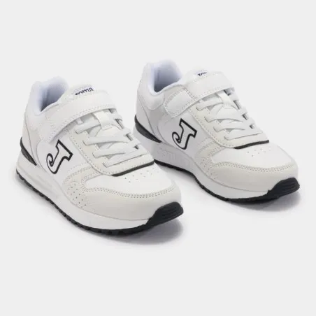 Basket Casual Enfant JOMA TORNADO JR 2433 NOIR BLANC - JOMA
