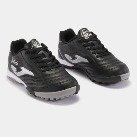 Chaussures de football enfants JOMA TOLEDO JR 2401 NOIR BLANC GAZON - JOMA