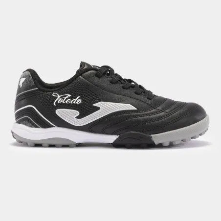 Chaussures de football enfants JOMA TOLEDO JR 2401 NOIR BLANC GAZON - JOMA