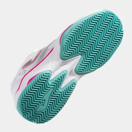 Chaussures de padel & tennis enfants JOMA MASTER 1000 JR 2532 BLANC FUCHSIA - JOMA