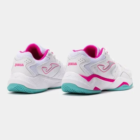 Chaussures de padel & tennis enfants JOMA MASTER 1000 JR 2532 BLANC FUCHSIA - JOMA