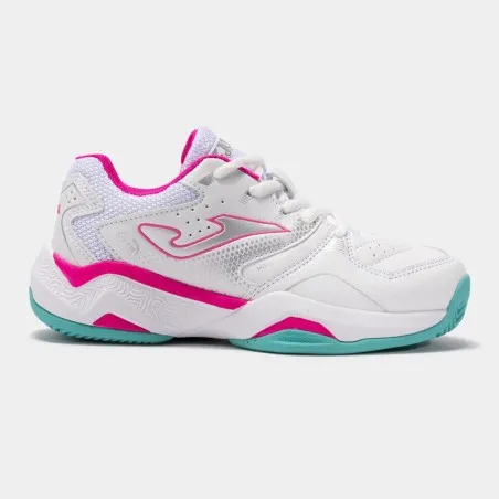 Chaussures de padel & tennis enfants JOMA MASTER 1000 JR 2532 BLANC FUCHSIA - JOMA