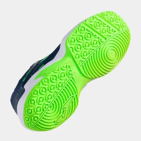 Chaussures de padel & tennis enfants JOMA SLAM JR 2503 BLEU MARINE VERT - JOMA