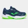 Chaussures de padel & tennis enfants JOMA SLAM JR 2503 BLEU MARINE VERT - JOMA