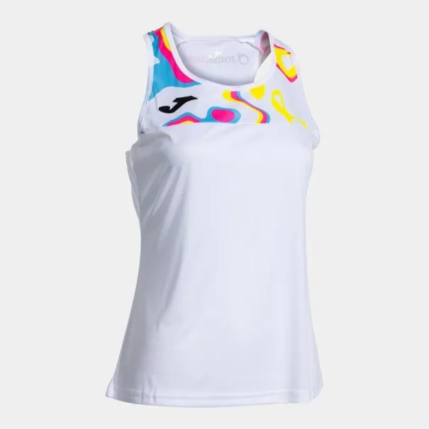 JOMA T-SHIRT SANS MANCHES BLANC CAPSULE TOURNOI - JOMA