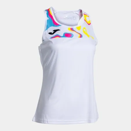 JOMA T-SHIRT SANS MANCHES BLANC CAPSULE TOURNOI - JOMA