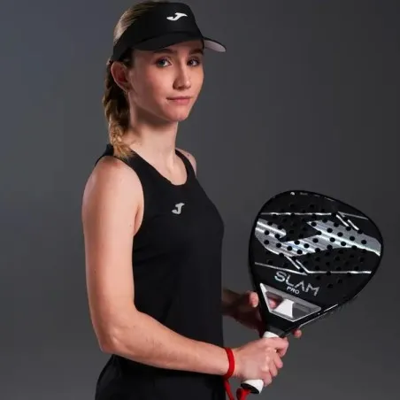 JOMA® | Raquette de padel SLAM PRO noire et argentée - JOMA