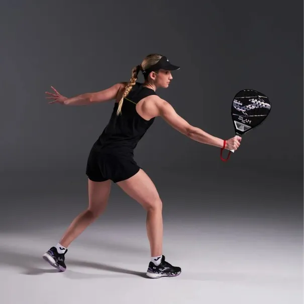 JOMA® | Raquette de padel SLAM PRO noire et argentée - JOMA