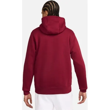Nike Club Fleece Sweatshirt Homme Bordeaux Jaune - NIKE