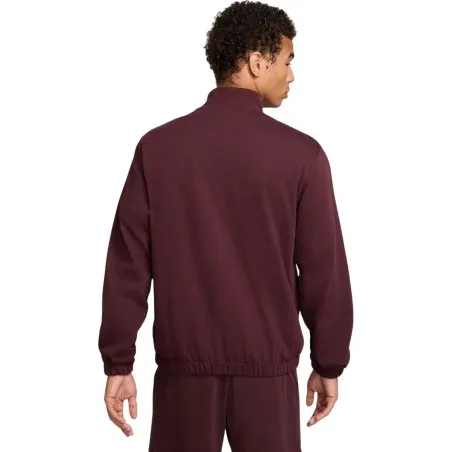 Nike Club Nike Veste en maille pour homme Bordeaux Crush/Blanc - NIKE
