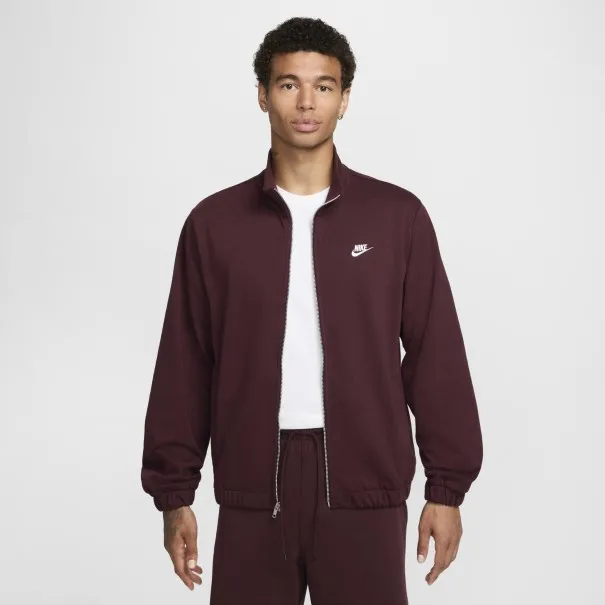 Nike Club Nike Veste en maille pour homme Bordeaux Crush/Blanc - NIKE