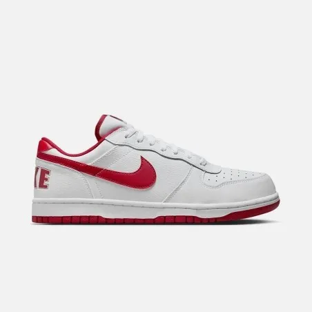 Nike Chaussures Big Low 355152-150 Blanc Rouge - NIKE