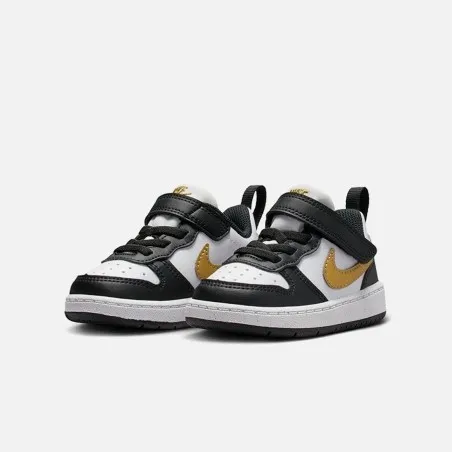 Nike Chaussures Court Borough Low Recraft DV5458-008 Dor Noir Blanc - NIKE