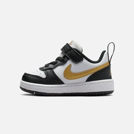 Nike Chaussures Court Borough Low Recraft DV5458-008 Dor Noir Blanc - NIKE