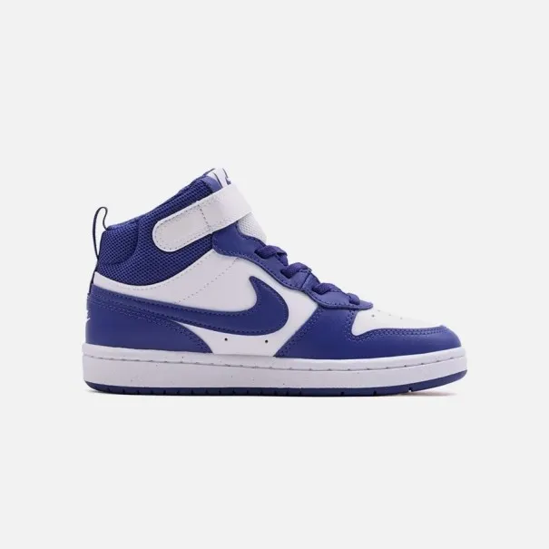 Nike Chaussures Court Borough Mid 2 Bpv CD7783-130 Bleu Blanc - NIKE