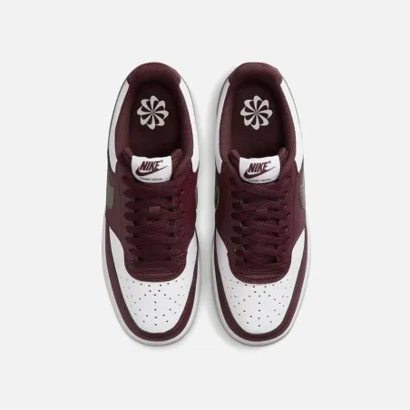Nike Chaussures Court Vision Lo Nn Met IM7647-100 Bordeaux Blanc - NIKE