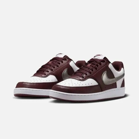 Nike Chaussures Court Vision Lo Nn Met IM7647-100 Bordeaux Blanc - NIKE