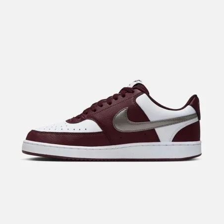 Nike Chaussures Court Vision Lo Nn Met IM7647-100 Bordeaux Blanc - NIKE