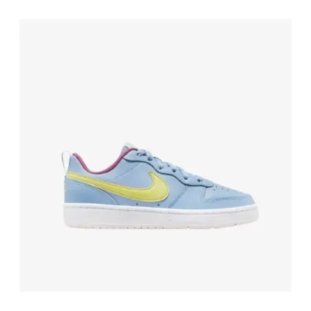 Nike COURT BOROUGH LOW 2 Bleu Jaune - NIKE