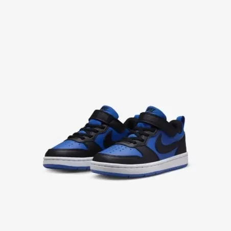 Nike COURT BOROUGH LOW RECRAFT Bleu Noir - NIKE