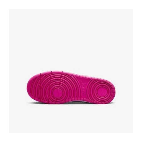 Nike COURT BOROUGH LOW RECRAFT (GS) Blanc/Fuchsia Laser - NIKE